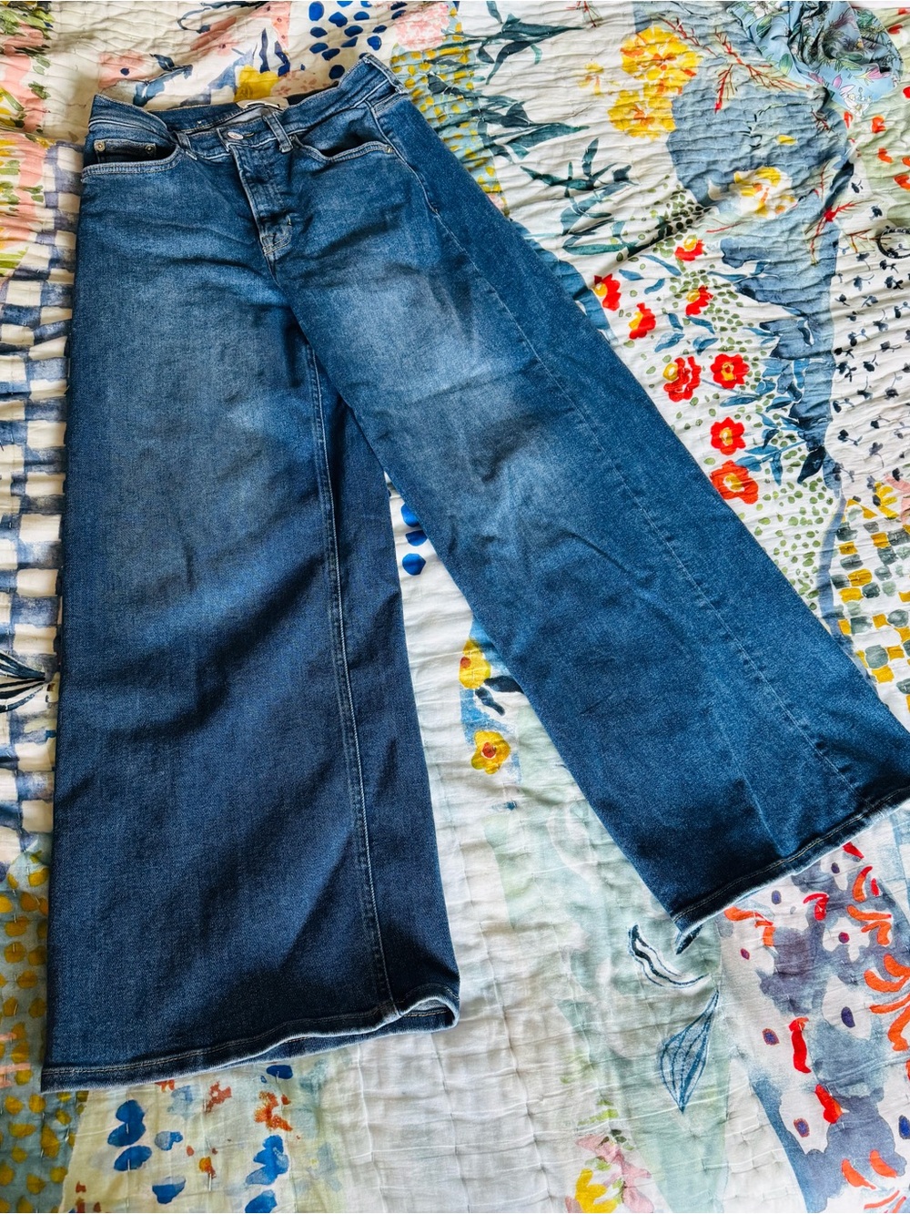 Boden wide-leg jeans, W28, L30 (6P) with stretch